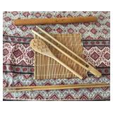 SAT186 - 6 pc Natural Wood Cooking Utensil Lot