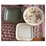 SAT189 - Two Large Ceramic Bowls And Ceramic Plate