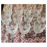 SAT200 - Set Of 11 Crystal Wine Glasses 