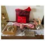 SAT219 - Asian Collectibles-Crossbodies, Mallet, Figurine, Scarf, Etc. 