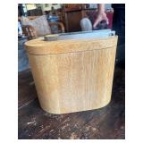 SAT230 - Crate & Barrel Wood Ice Bucket