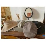SAT231 - Cast Iron Tabletop Mirror & Sun Protection Hats