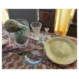 SAT244 - Crystal Vase, Decorative Plate, Ornaments, Candle Holder