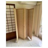 SAT273 - 4-Panel Bamboo Folding Room Divider & Privacy Screen
