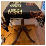 SAT304 - Pedestal Accent Table With Batik Covering 