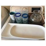 SAT314 - Kitchen Glass cups & Plate Bundle 
