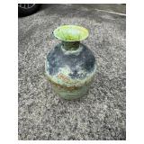SAT334 - Rustic Verdigris Patina Urn Vase