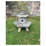 SAT380 - Authentic 5-Piece Stackable Japanese Yukimi Snow-Viewing Garden Lantern