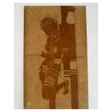SAT402 - Painting of a Woman on Fabric