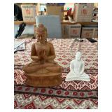 SAT406 - Pair of Seated Buddha Statues 