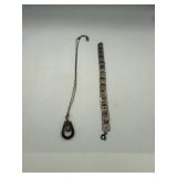 SAT433 - Silver Necklace and Bracelet
