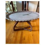 SAT503 - Vintage Moroccan Brass Tray Table