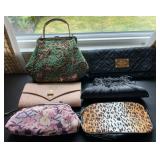 SAT505 - 6-Piece Vintage Handbags-Beaded, Kimono, Metallic 