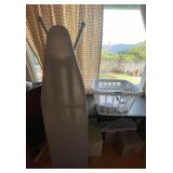 SAT519 - Black & Decker Steam Iron, Ironing Board,Sewing Kit, Laundry Basket Bundle 
