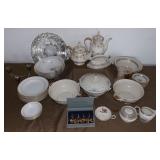 PPM073 Fine China, Sterling Silver Candleholder & Perfume