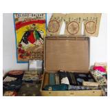 PPM094 Vintage Suitcase Full of Fabrics!