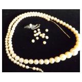 PPM114 Another 16" Mikimoto Graduated Pearl Necklace