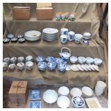 PPM167 Vintage Japan Ceramics Chawan Mushi, Sushizara Chuzara 