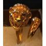 JYR016 Exquisite 14K Lion Head Ring