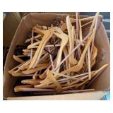 FKC020 Huge Lot of Wooden Hangers
