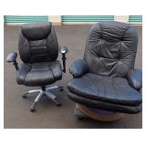 FKC051 Two Leather Chairs for Your Home Office