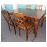 FKC066 Solid Wood Dining Table & Four Matching Chairs