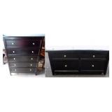 FKC076 Ashley Furniture Coffee Table & 5-Drawer Chest of Drawers
