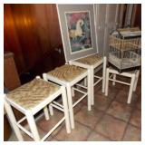 MLE030 Bird Cage, Stools, Numbered Silk-Screen Artwork