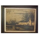 MLE044 Rare Bernard Buffet 1965 Framed Print