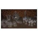 MLE050 Crystal Decanter, Punch Glasses, Wine Glasses & More