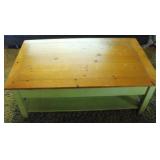 MLE081 Quaint Folk Art Inspired Rustic Coffee Table