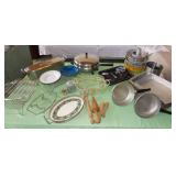 MLE112 Pots, Pans, Vintage Rolling Pins, Cookie Cutters & More