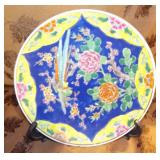 MLE118 Rare Oriental Ceramic Platter with Phoenix Design