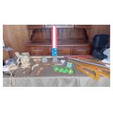 MLE132 Genuine Boomerang, Metal Spear & Aboriginal Pieces & More