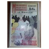 MLE160 Large Framed 62" x 40" Moulin Rouge Art Print