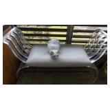 MLE175 Fabulous Hill Manufacturing Lucite Art Deco Bench & More