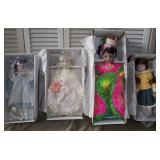 MLE191 Dynasty Doll Collection Porcelain Dolls Lot #1