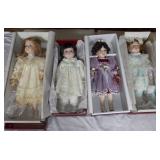 MLE192 Dynasty Doll Collection Porcelain Dolls Lot #2