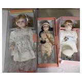 MLE195 Kingstate The Doll Crafter Porcelain Dolls Lot #2