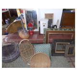 MLE210 Vintage Coleman Lantern, Baskets, Frames, Collectible Cars & More