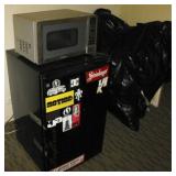 MLE228 Haier Microwave Oven & Dorm Size GE Refrigerator