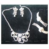 MLE254 Gorgeous Vintage Shoe Clips, Necklace & Earrings