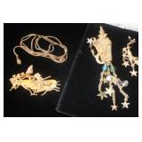 MLE270 Vintage Kirks Folly Pins and Chain and More