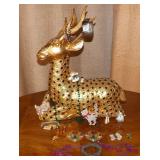 PCSS001 Ceramic Bejeweled Reindeer, Costume Jewelry & More!