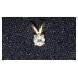 PCSS005 Diamond Pendant on 14k Mount