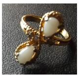 PCSS019 Gold 18k Ring with Diamond Accents