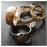 PCSS020 Sterling Silver and Gold Tone Rings