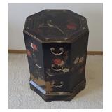 PCSS103 Ornate Asian Octagonal Lacquered Chest