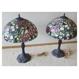 PCSS106 Pair of Tiffany Lamps