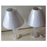 PCSS108 Pair of Crystal Lamps
